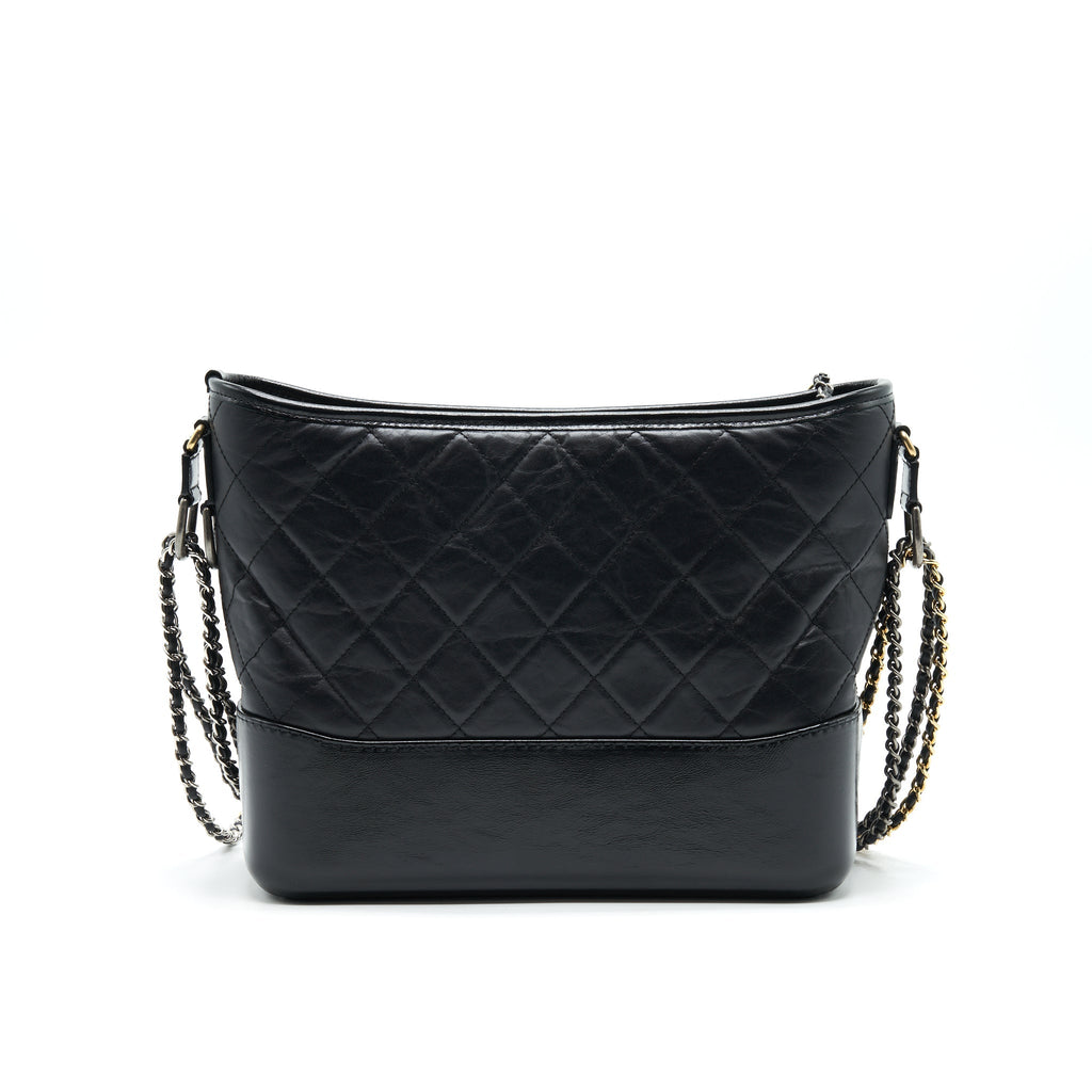 CHANEL GABRILLE LARGE HOBO BAG BLACK