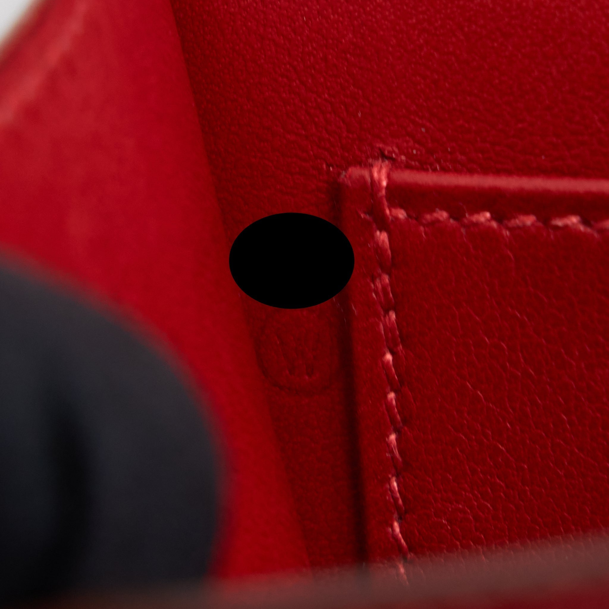 HERMES VINTAGE MINI CONSTANCE BOX LEATHER RED GHW