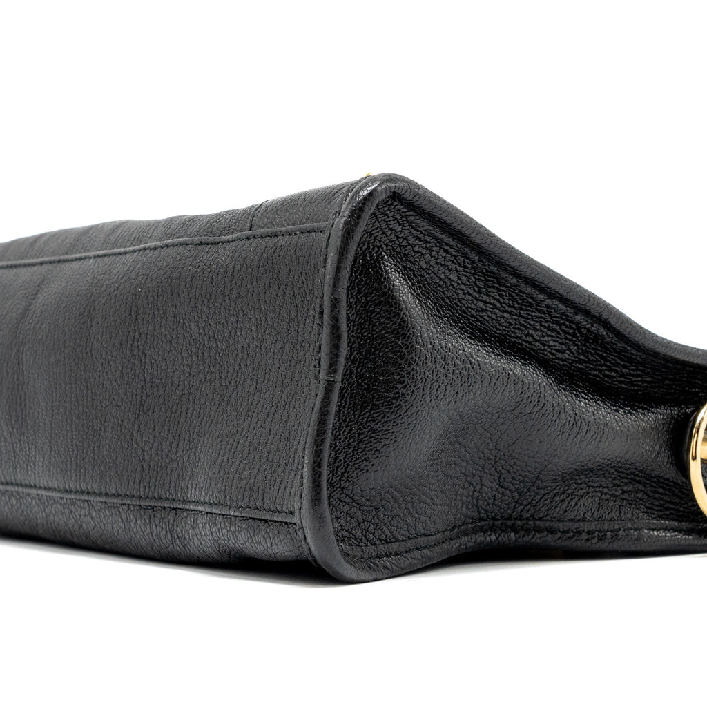 BALENCIAGA CLASSIC CITY BAG LEATHER BLACK GHW