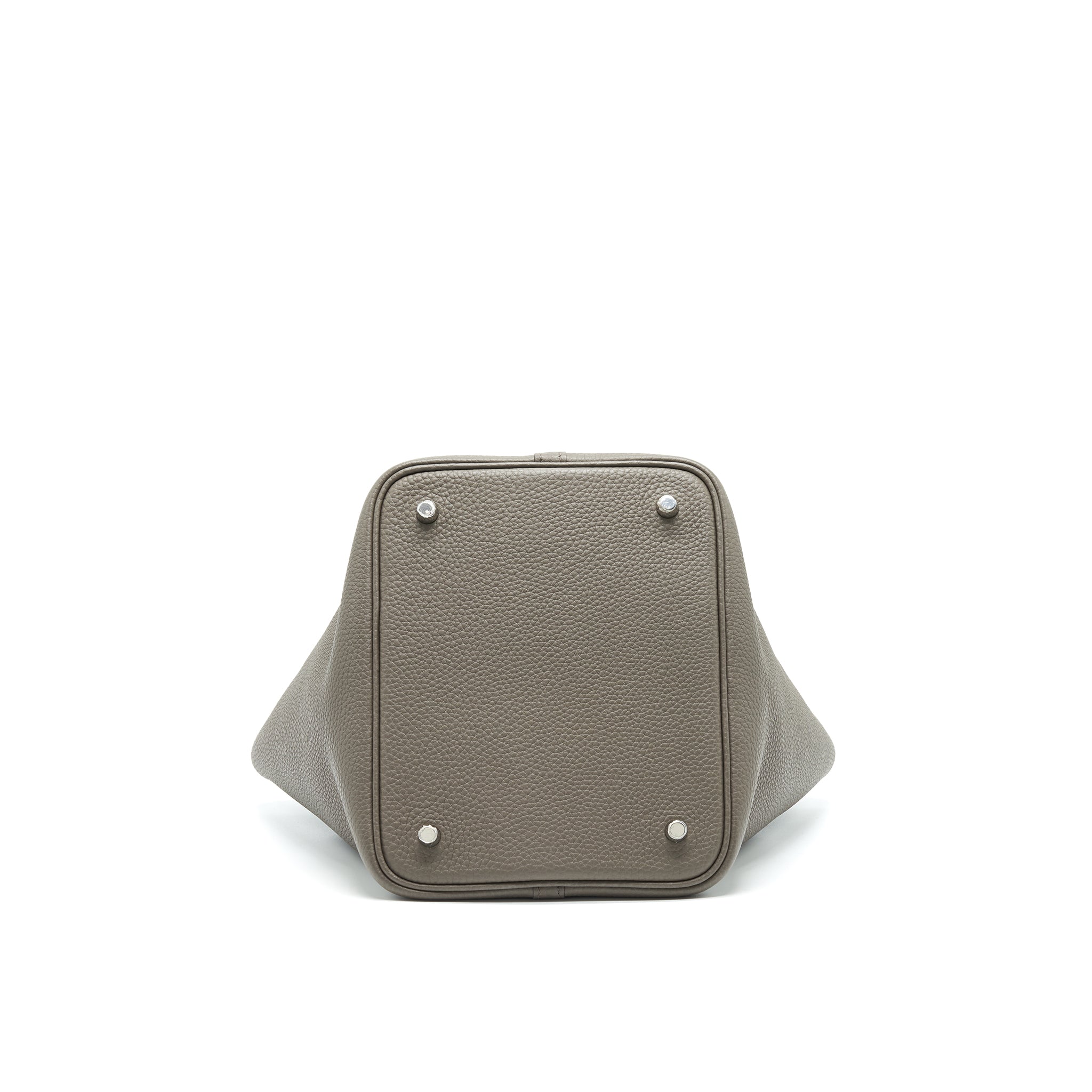 HERMES PICOTIN 22 LOCK BAG GRIS ETAIN SHW