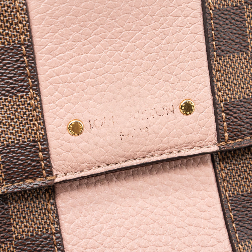 LOUIS VUITTON CLUNY BB DAMIER EBENE/PINK GHW