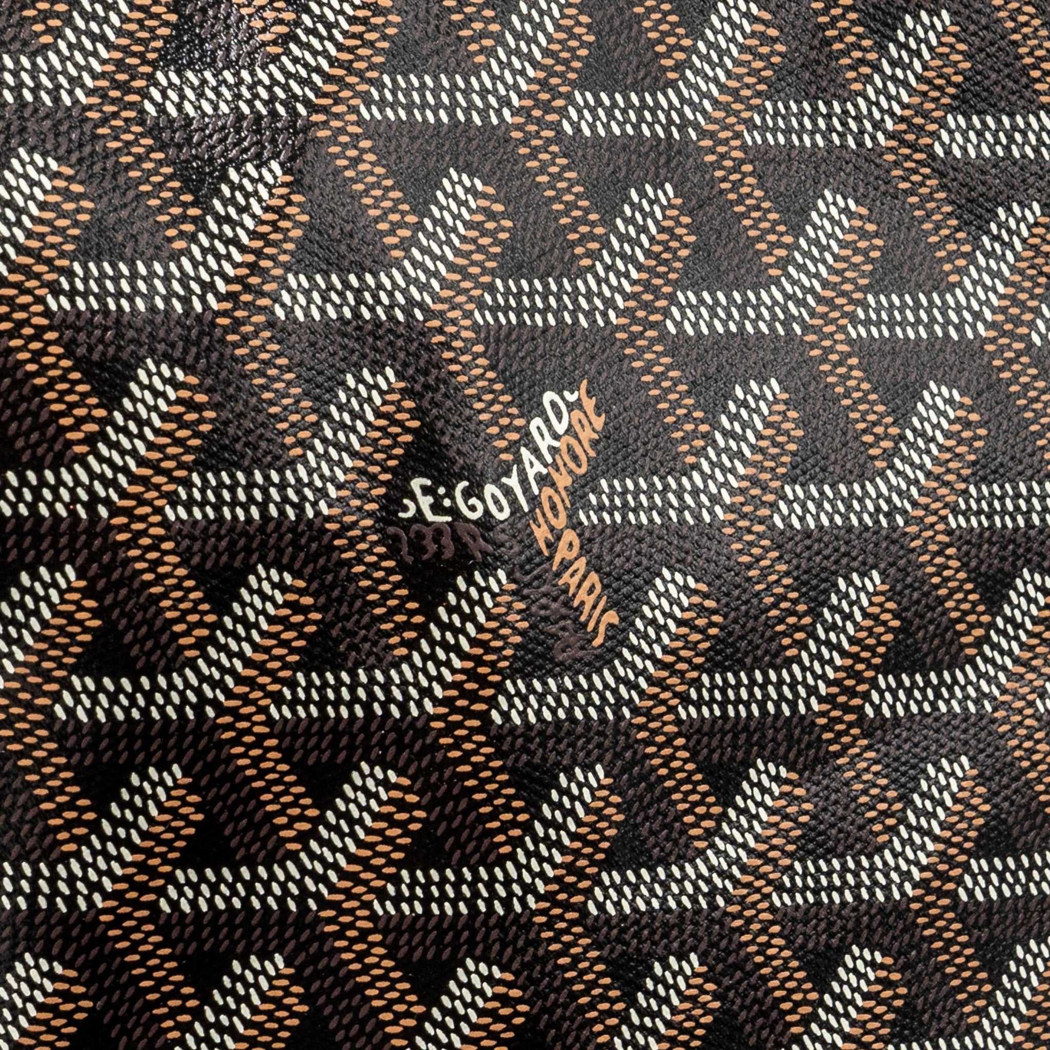 GOYARD BOHEME HOBO BAG GOYARDLINE CANVAS / CALFSKIN BLACK SHW
