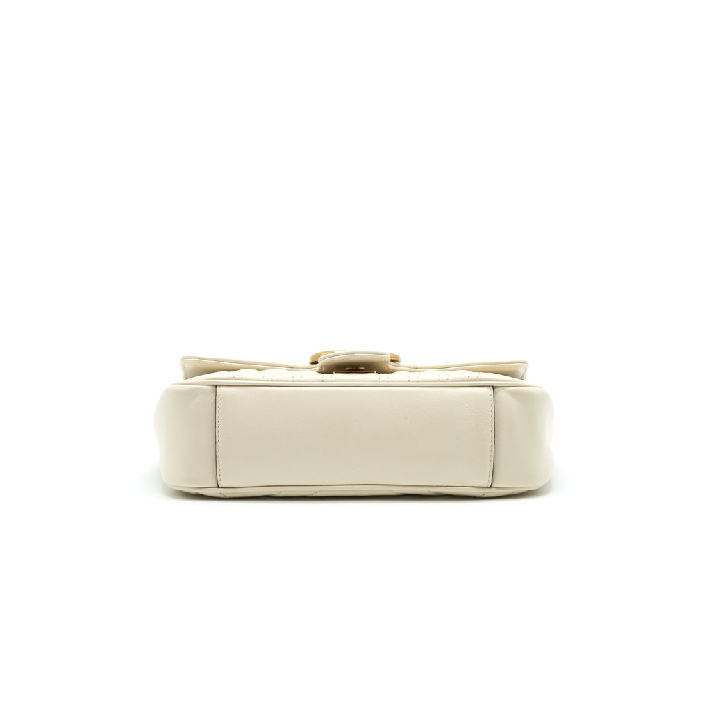 GUCCI GG MINI MARMONT CREAM WHITE