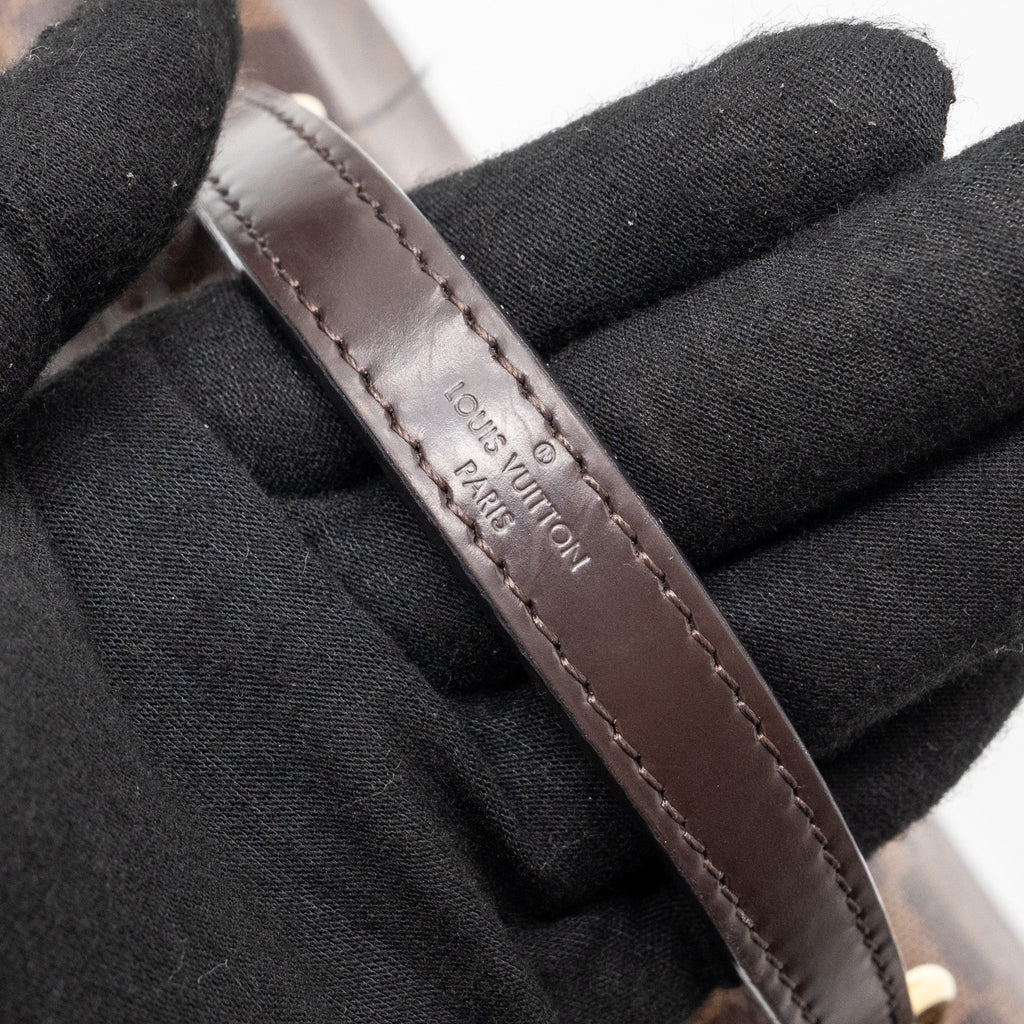 LOUIS VUITTON CLUNY BB DAMIER EBENE/PINK GHW