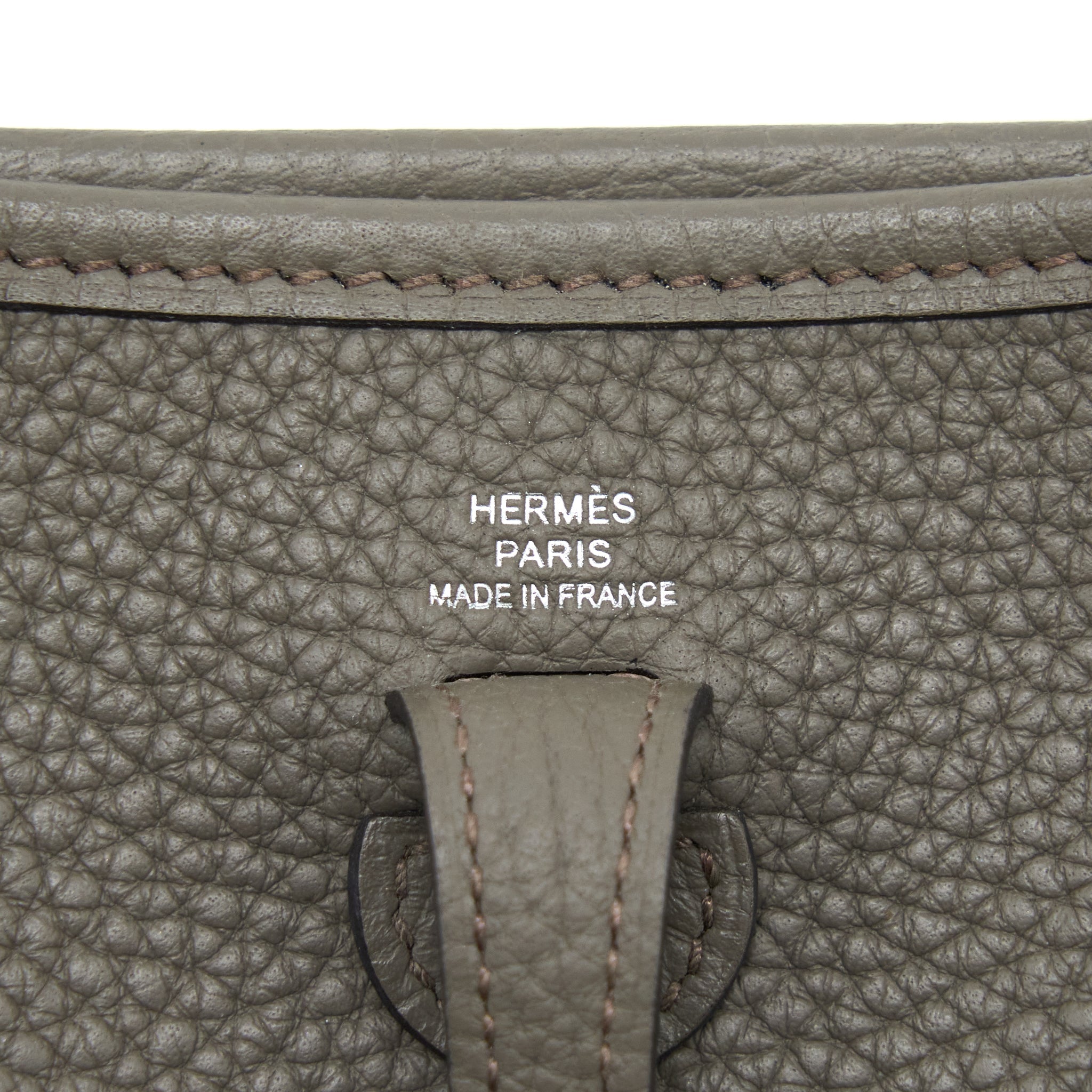 HERMES MINI EVELYN CLEMENCE GRIS ETAIN SHW