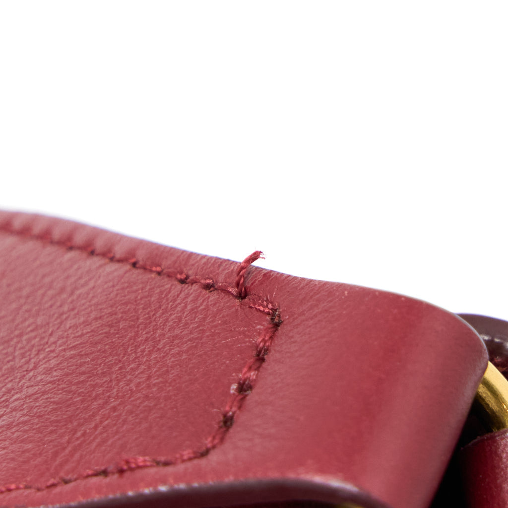 CELINE FRAME BAG CALFSKIN MULTICOLOUR RED/BEIGE GHW