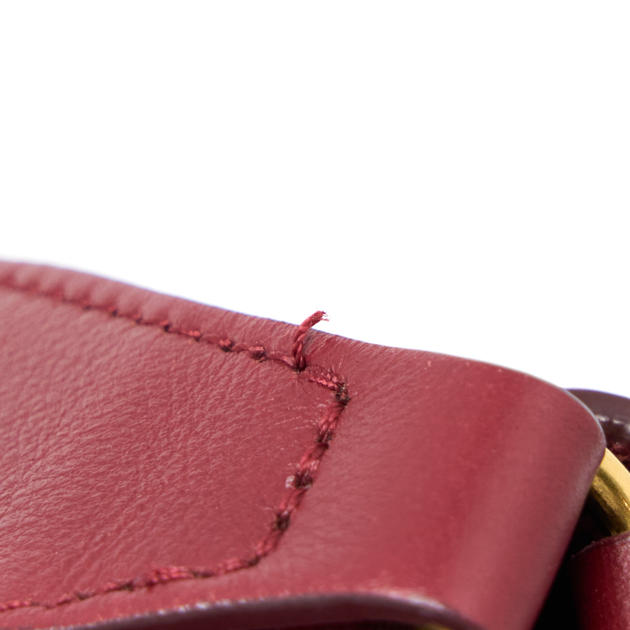 CELINE FRAME BAG CALFSKIN MULTICOLOUR RED/BEIGE GHW