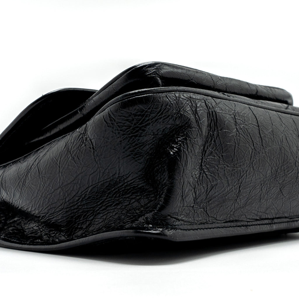 SAINT LAURENT MEDIUM NIKI CALFSKIN LEATHER BLACK SHW