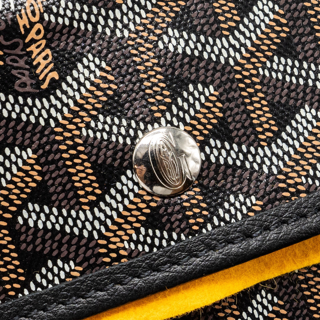 GOYARD BOHEME HOBO BAG GOYARDLINE CANVAS / CALFSKIN BLACK SHW