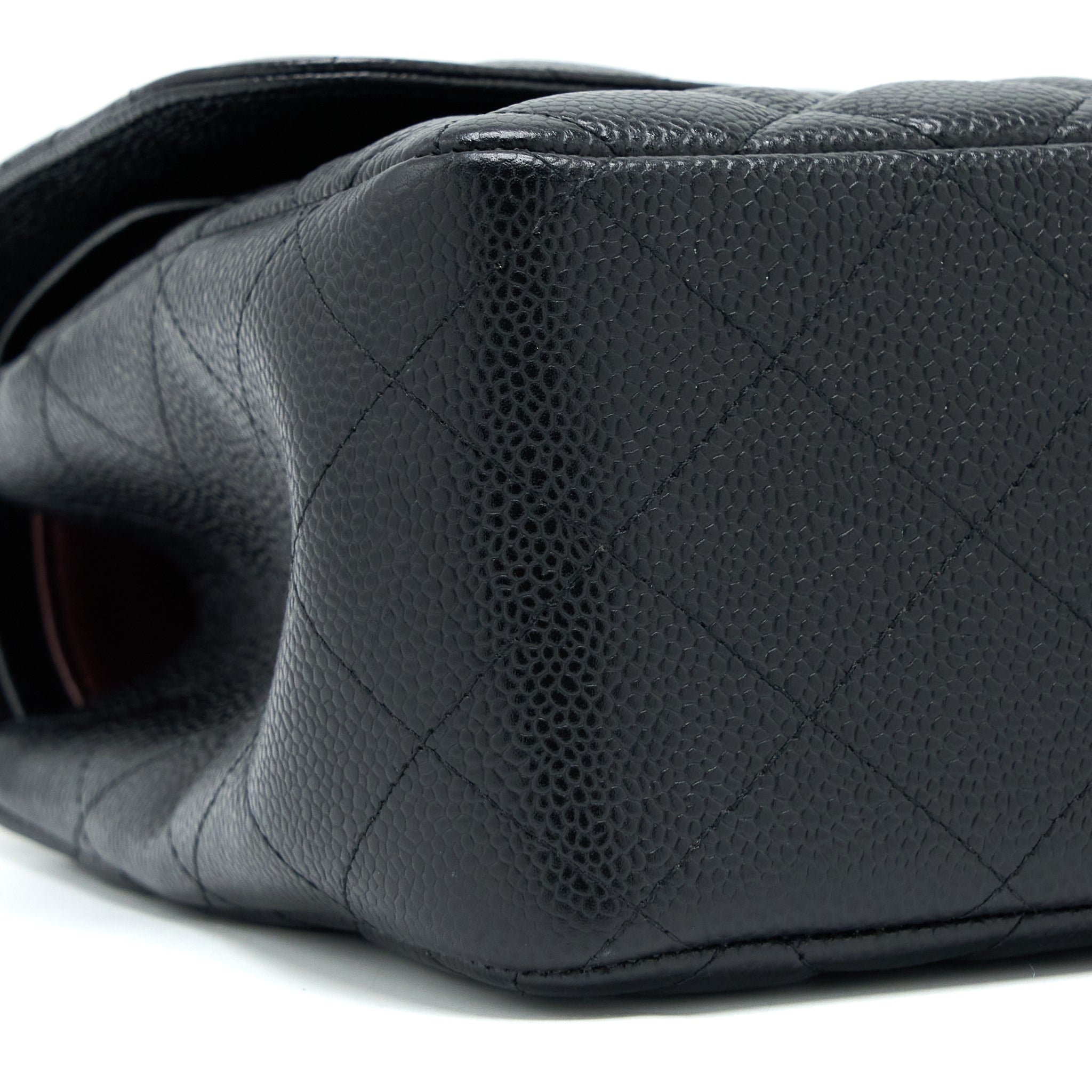 CHANEL JUMBO CLASSIC DOUBLE FLAP BAG CAVIAR BLACK GHW