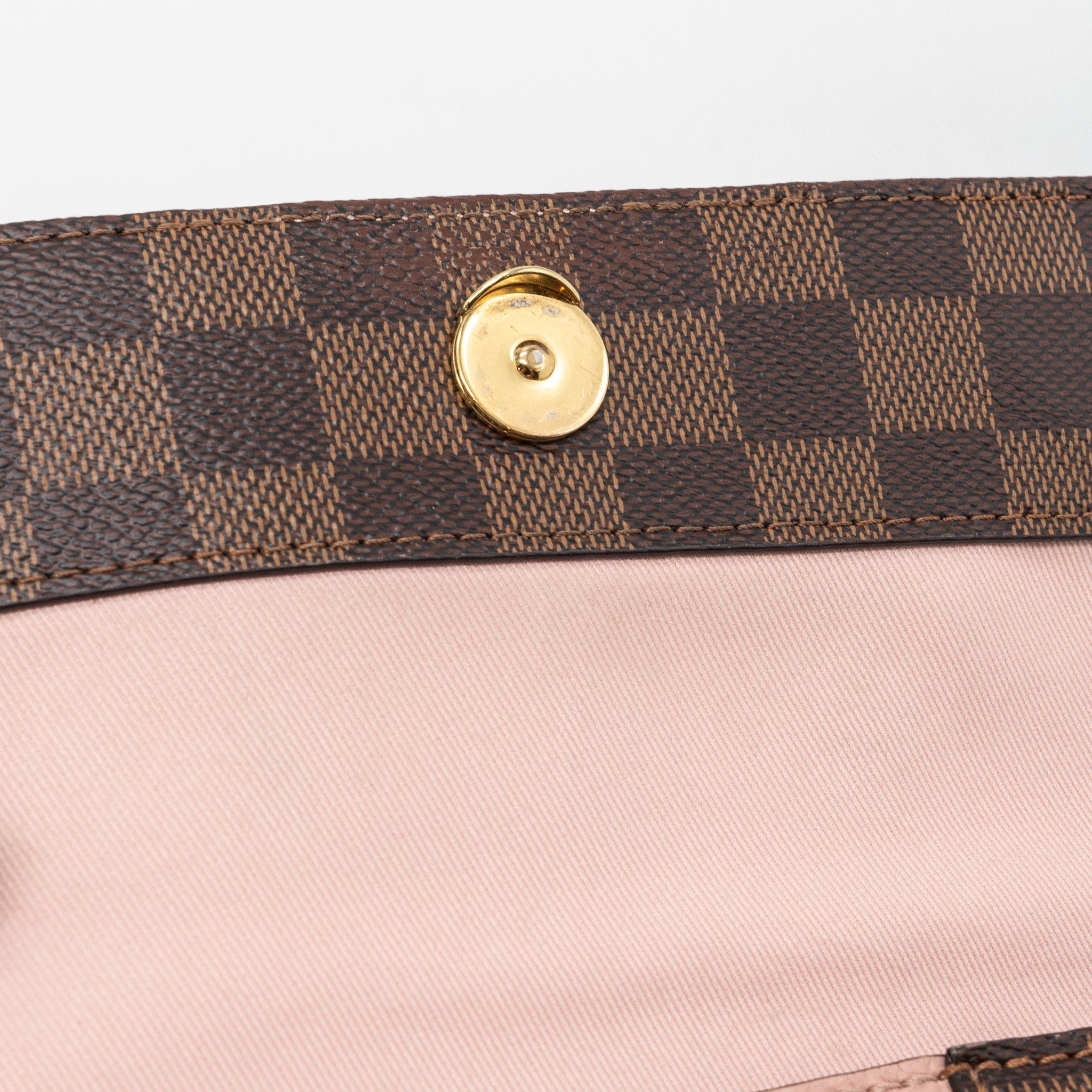LOUIS VUITTON CLUNY BB DAMIER EBENE/PINK GHW