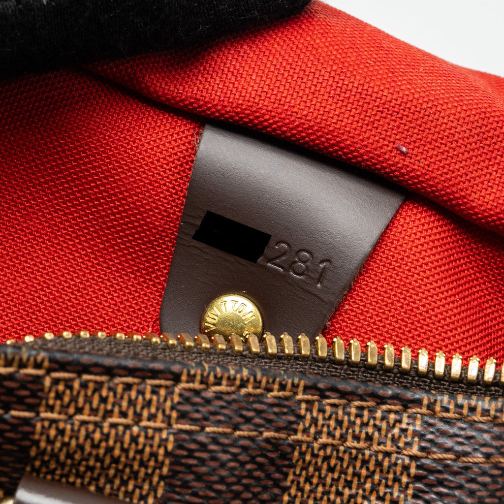LOUIS VUITTON SPEEDY BANDOULIERE 25 DAMIER EBENE GHW