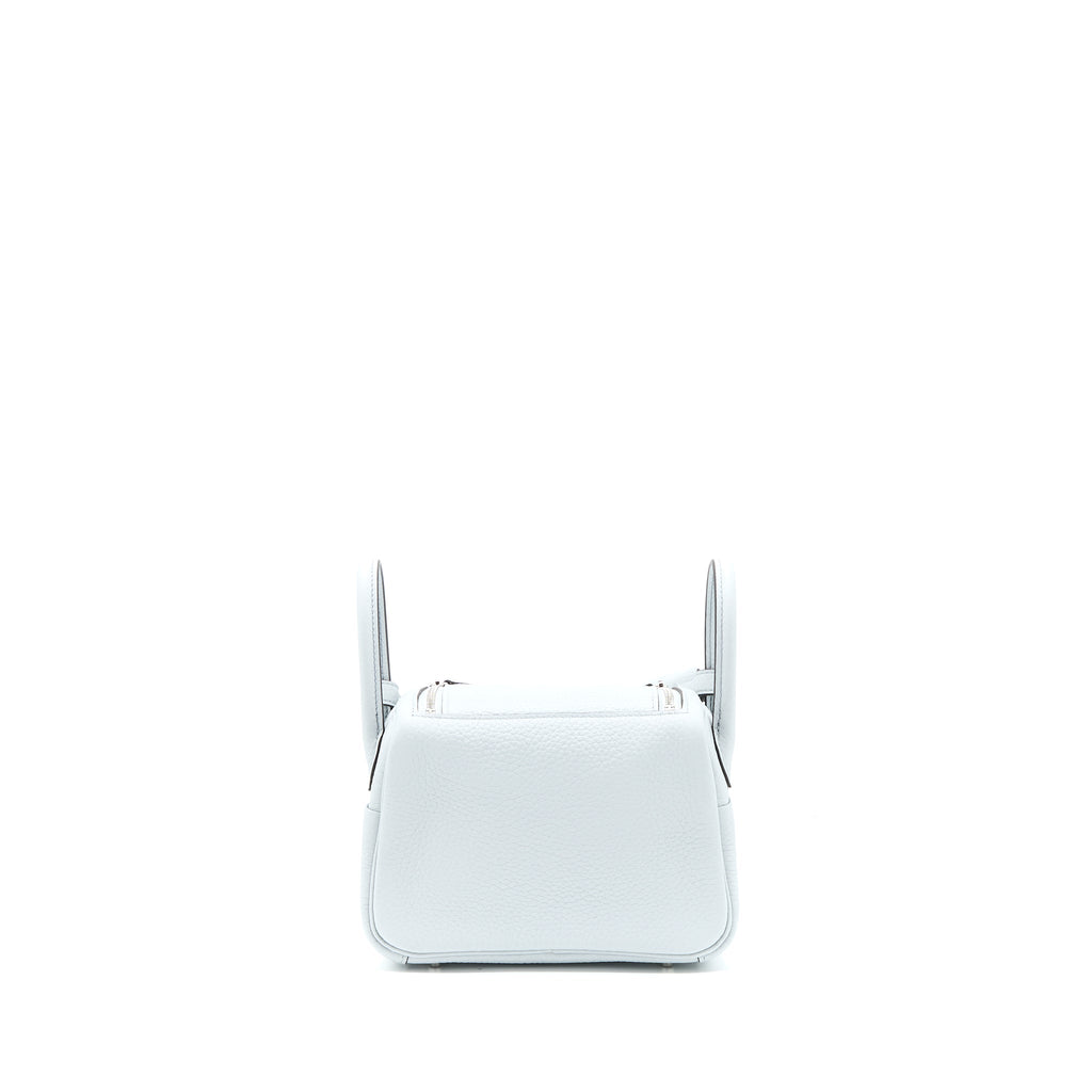 HERMES MINI LINDY CLEMENCE BLUE PALE SHW