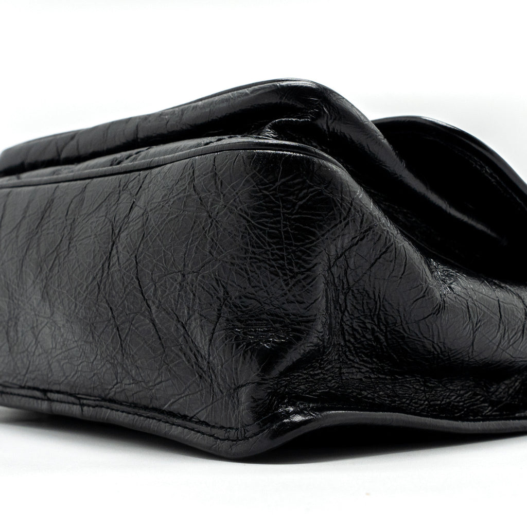 SAINT LAURENT MEDIUM NIKI CALFSKIN LEATHER BLACK SHW