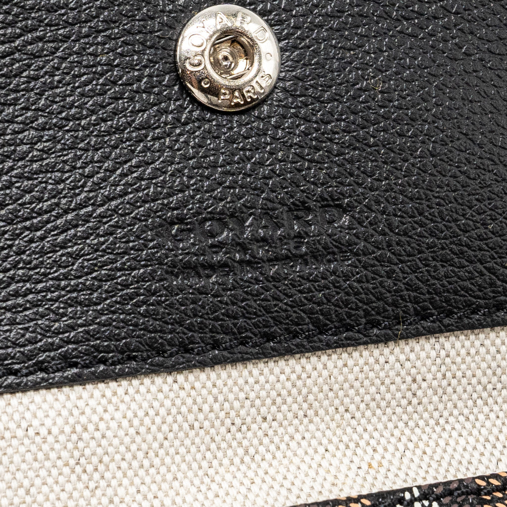 GOYARD BOHEME HOBO BAG GOYARDLINE CANVAS / CALFSKIN BLACK SHW