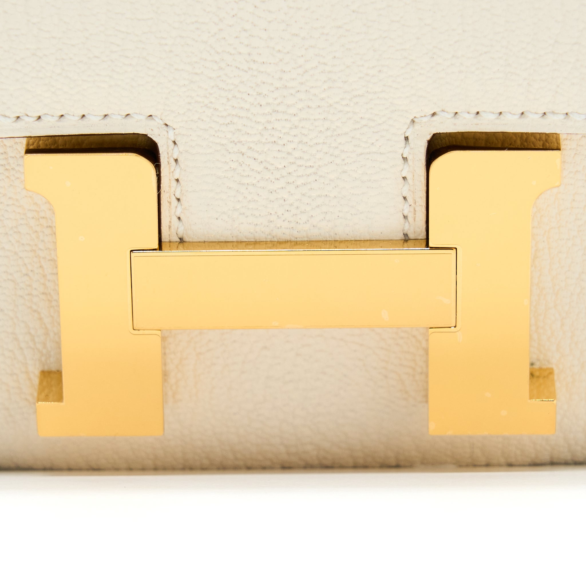 HERMES MINI CONSTANCE CHÈVRE MYSORE NATA GHW