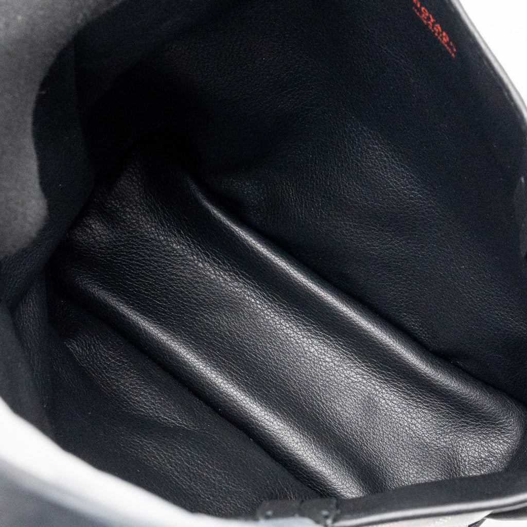 GOYARD ANJOU MINI TOTE BAG GOYARDLINE CANVAS / CALFSKIN BLACK SHW
