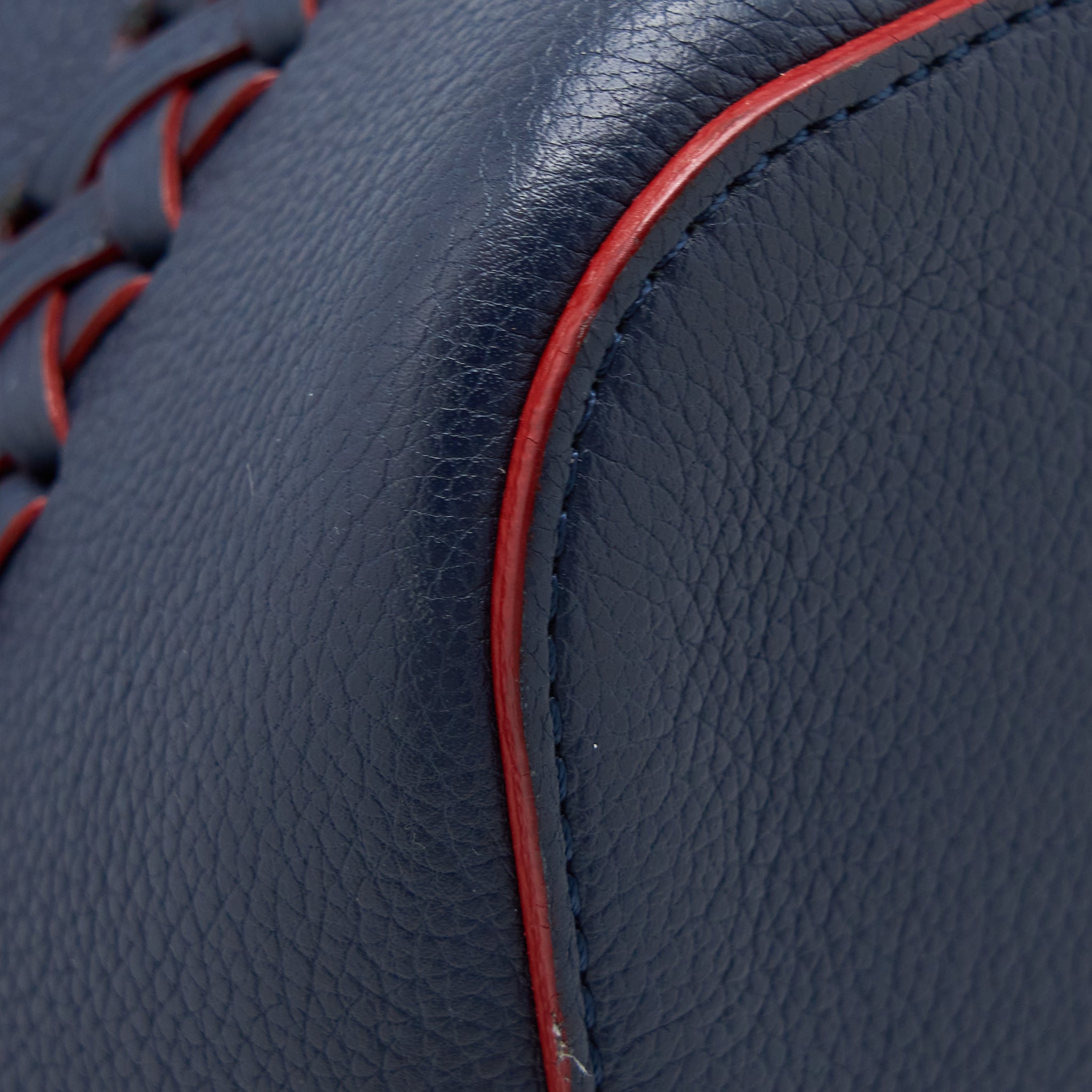 LOUIS VUITTON LOCKME BUCKET BAG CALFSKIN DARK BLUE SHW