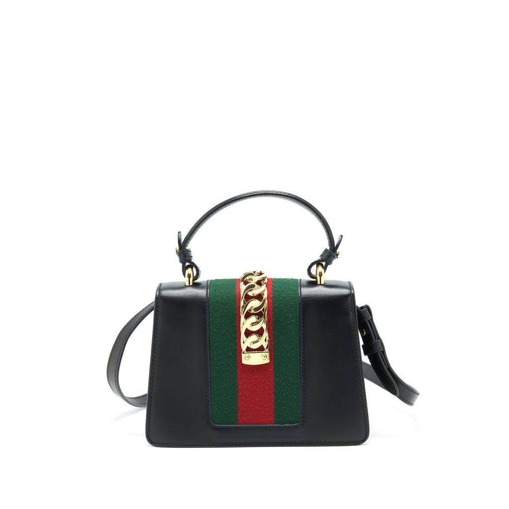 GUCCI MINI SYLVIE 20CM BLACK