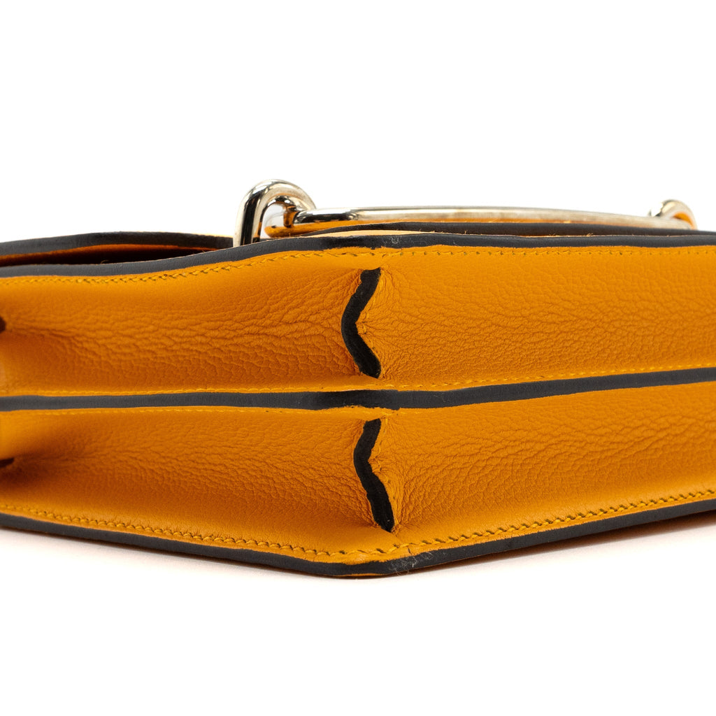 HERMES MINI ROULIS EVERCOLOR JAUNE D’OR LGHW