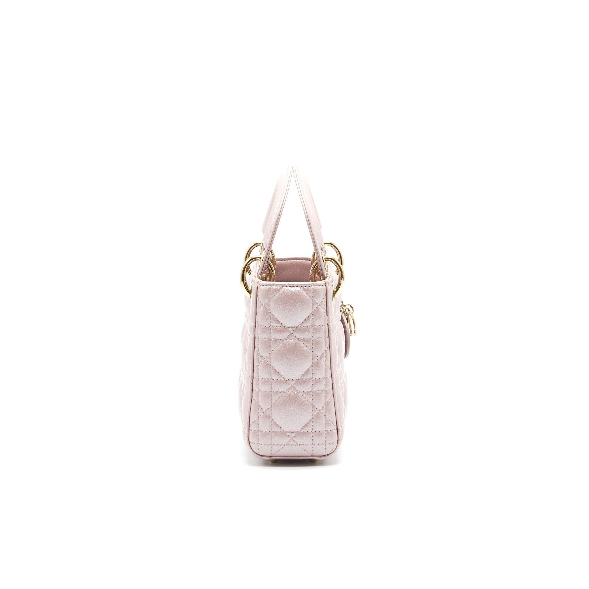 DIOR MINI LADY WITH CHAIN LOTUS PEARL GHW