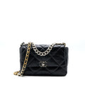 CHANEL MEDIUM 19 BAG GOATSKIN BLACK MULTICOLOUR HARDWARE (MICROCHIP)