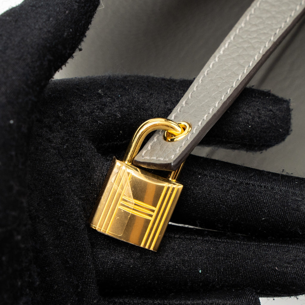 HERMES PICOTIN 18 CLEMENCE GRIS MEYER GHW