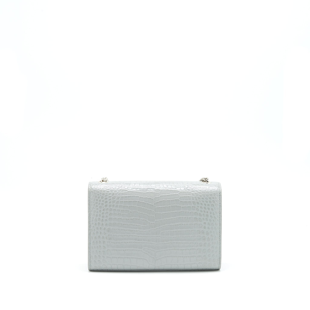 SAINT LAURENT/YSL SMALL KATE BAG CROC-EMBOSSED WITH TASSEL