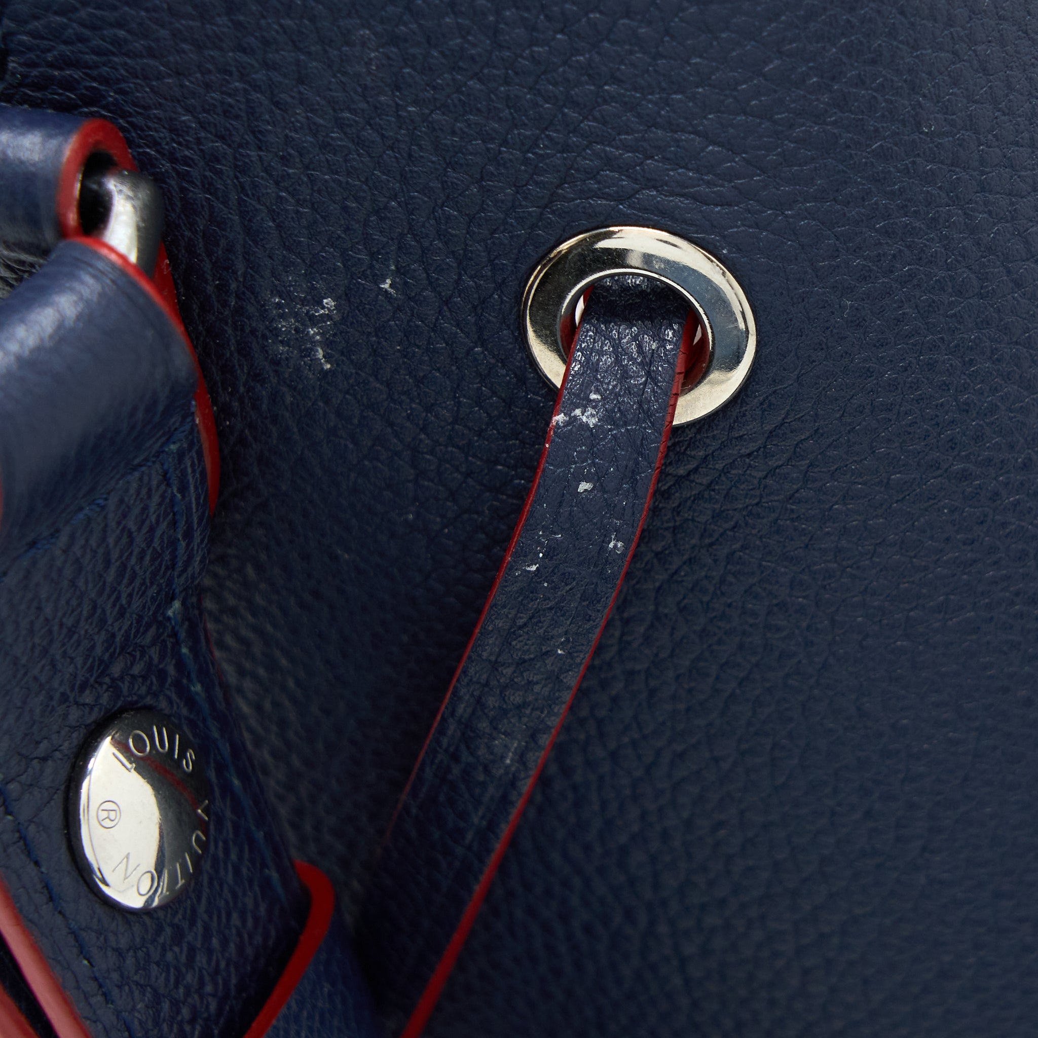 LOUIS VUITTON LOCKME BUCKET BAG CALFSKIN DARK BLUE SHW