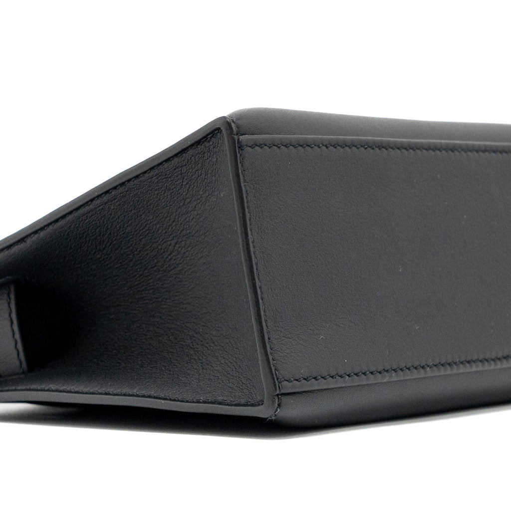 HERMES KELLY POCHETTE SWIFT BLACK RGHW