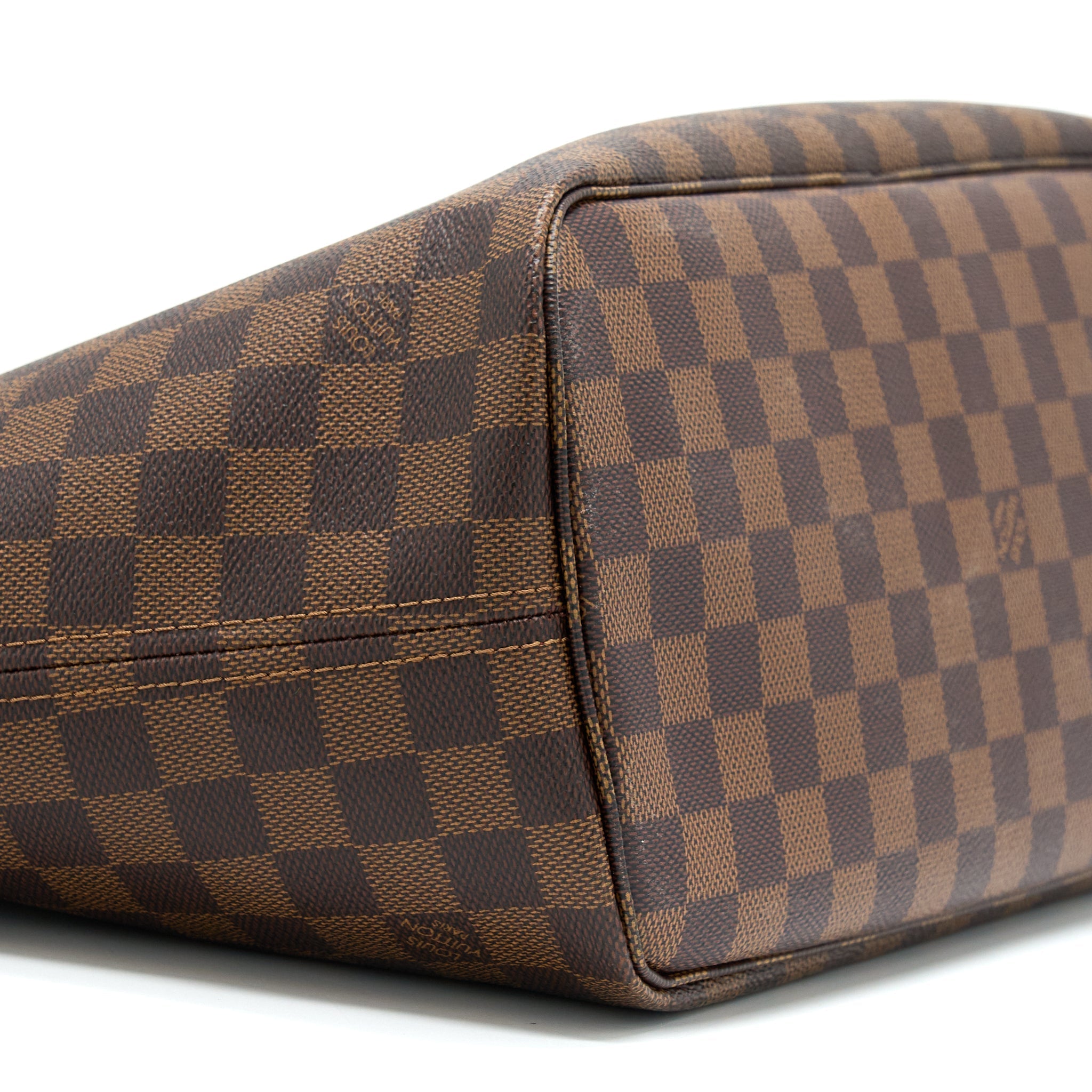 LOUIS VUITTON NEVERFULL MM DAMIER EBENE CHERRY GHW