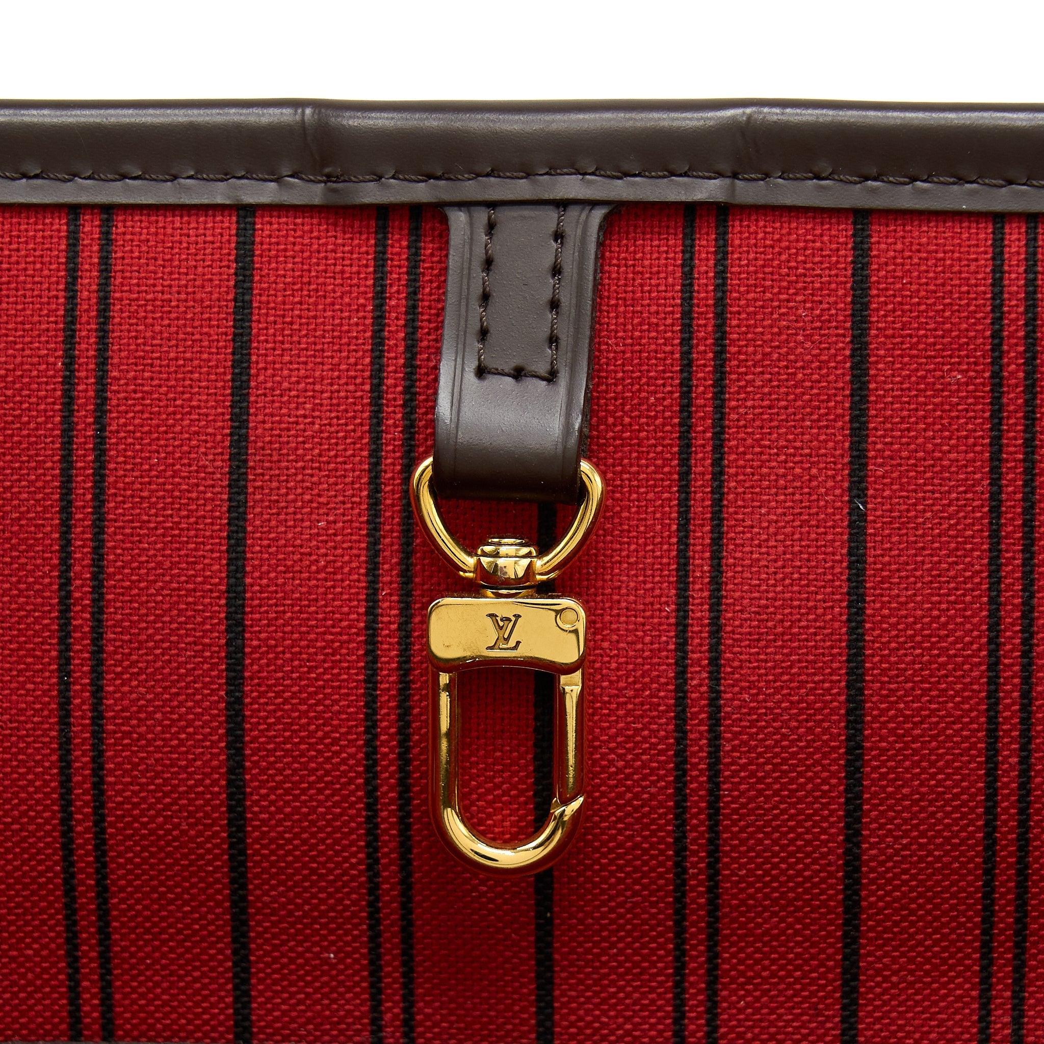 LOUIS VUITTON NEVERFULL MM DAMIER EBENE CHERRY GHW