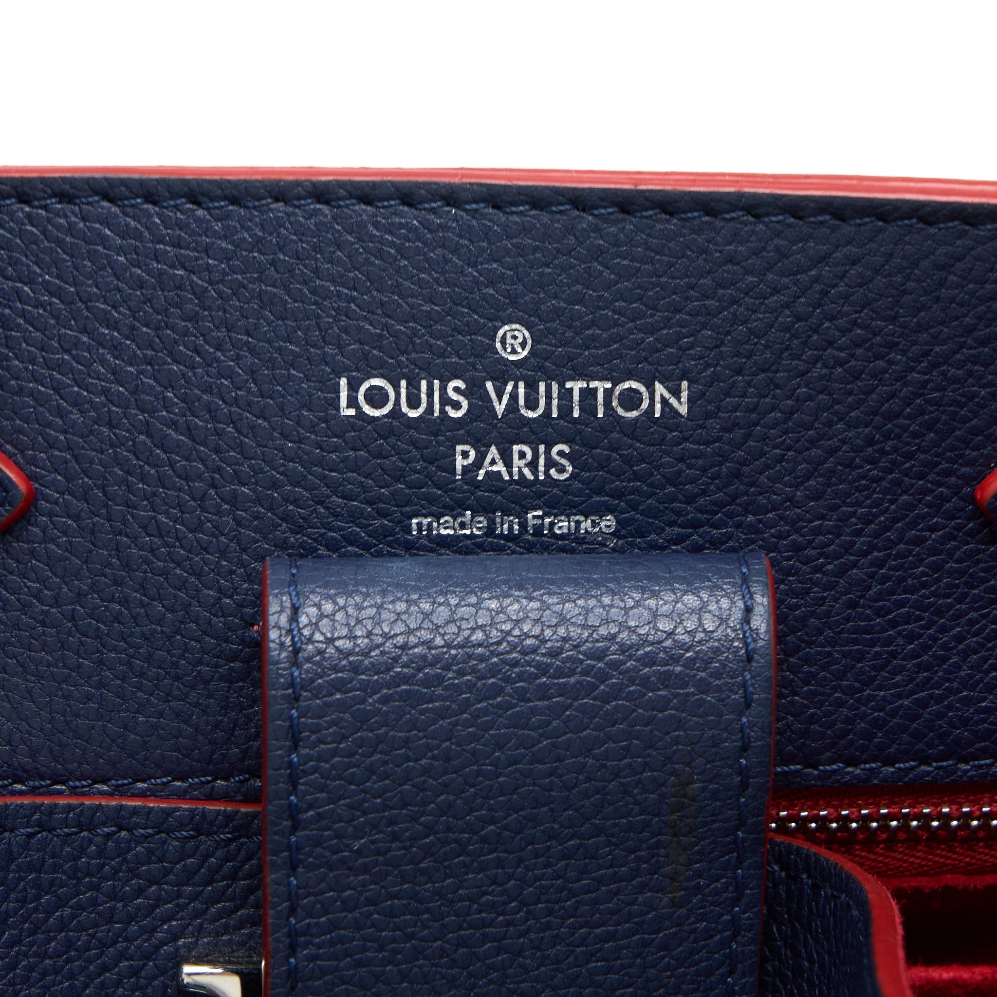LOUIS VUITTON LOCKME BUCKET BAG CALFSKIN DARK BLUE SHW