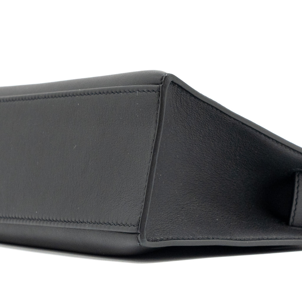 HERMES KELLY POCHETTE SWIFT BLACK RGHW