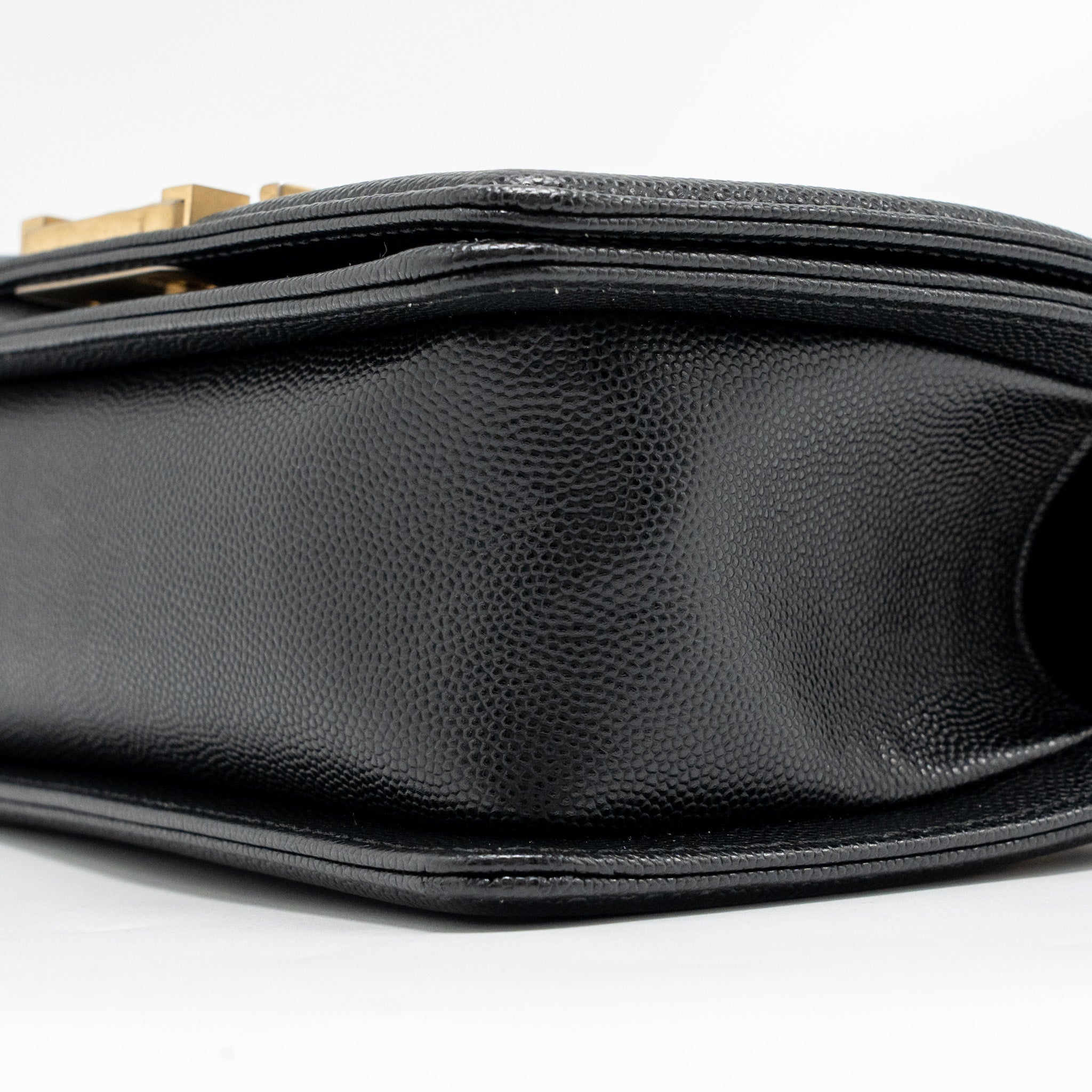 CHANEL SMALL BOY BAG CAVIAR BLACK GHW