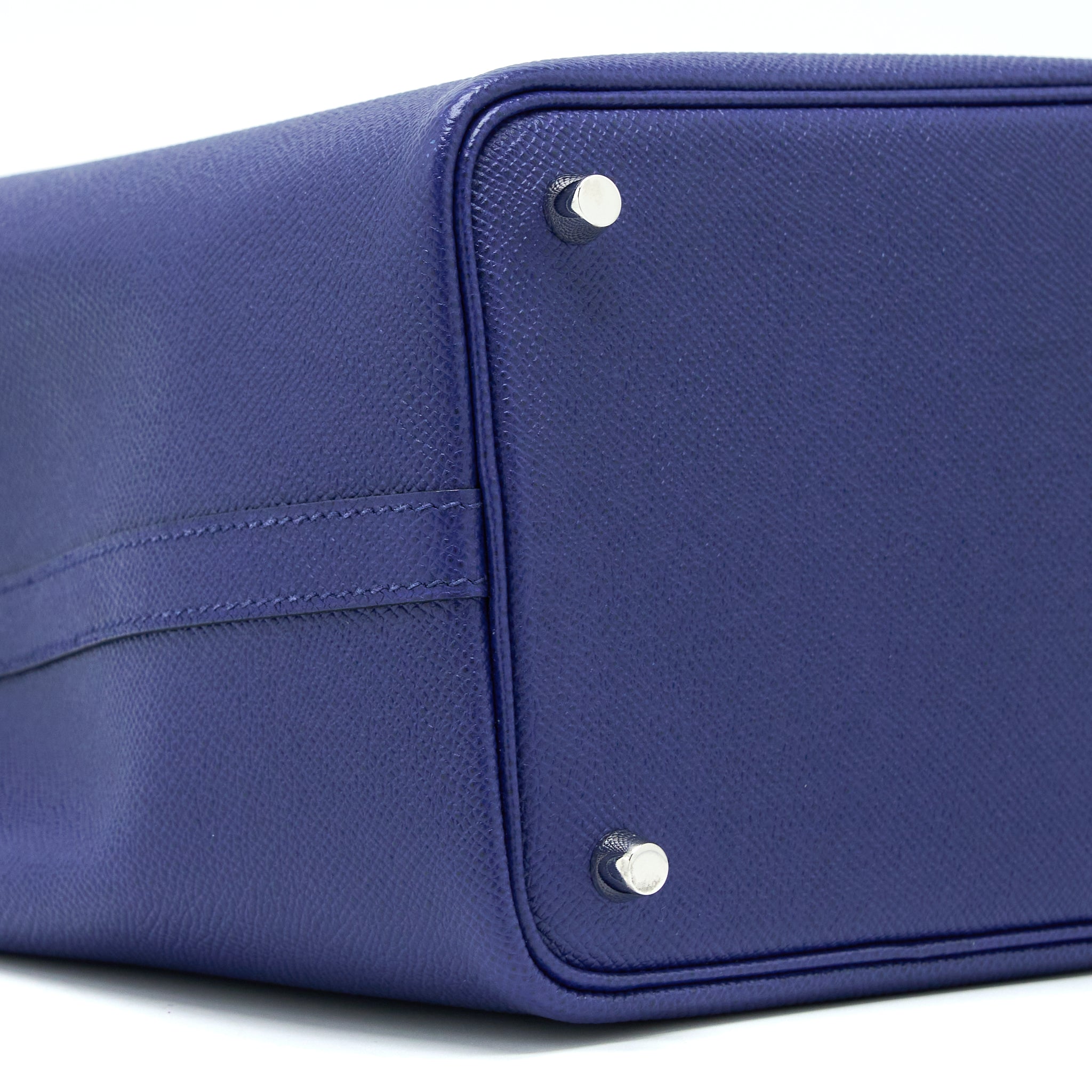 HERMES PICOTIN 18 LOCK BAG EPSOM BLUE ENCRE/BRIQUE/NOIR SHW