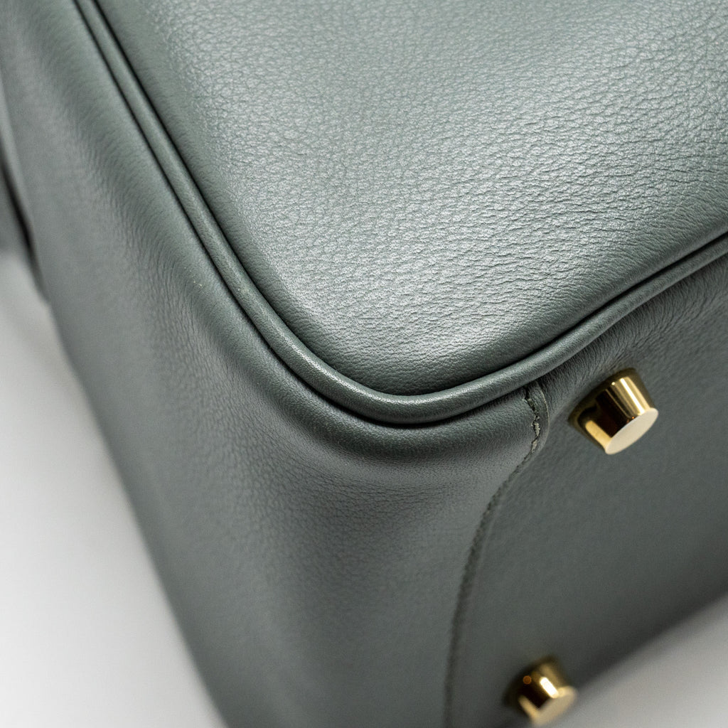 HERMES LINDY 26 EVERCOLOR VERT AMANDE GHW