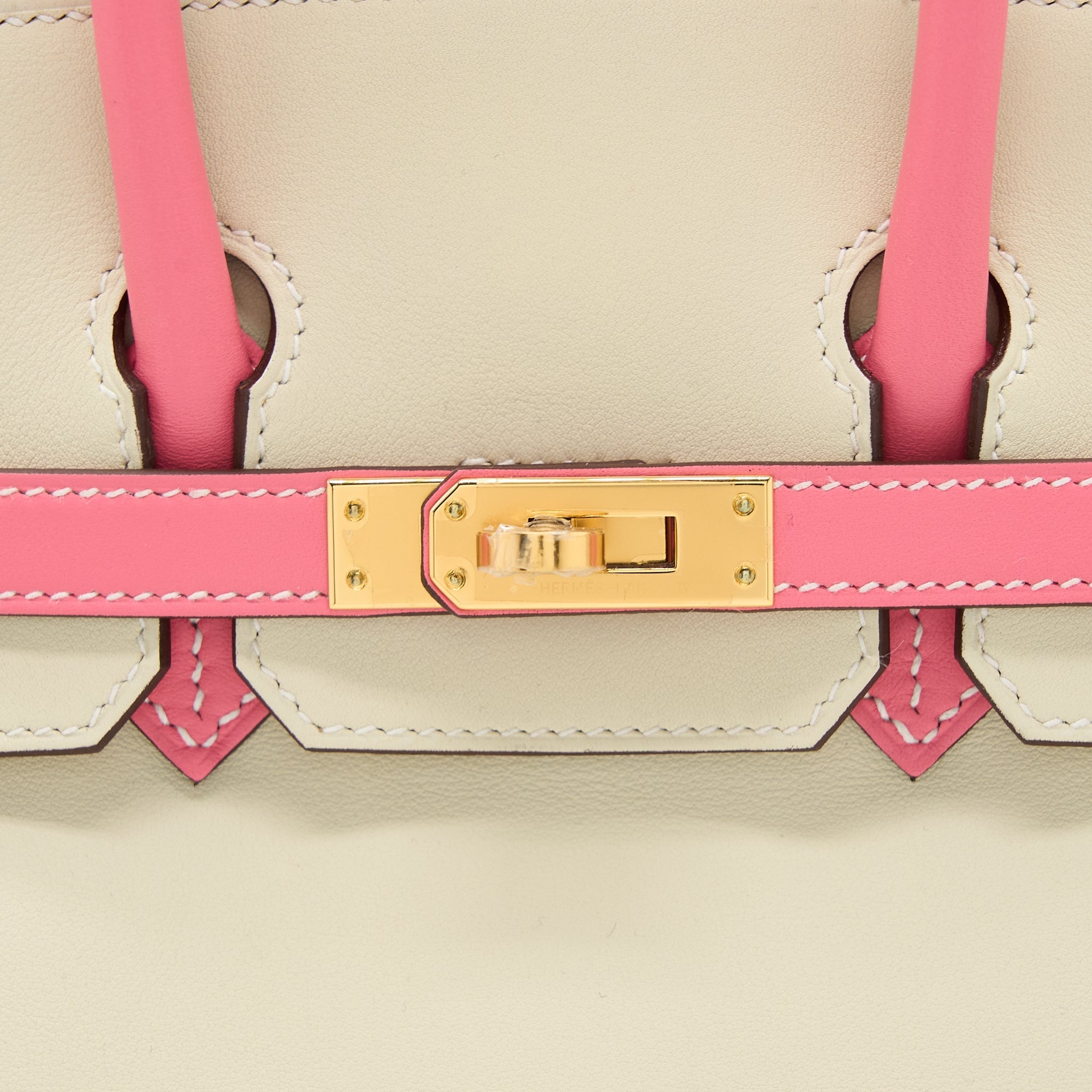 HERMES BIRKIN 25 SPECIAL ORDER SWIFT CRAIE/ROSE AZALEE GHW