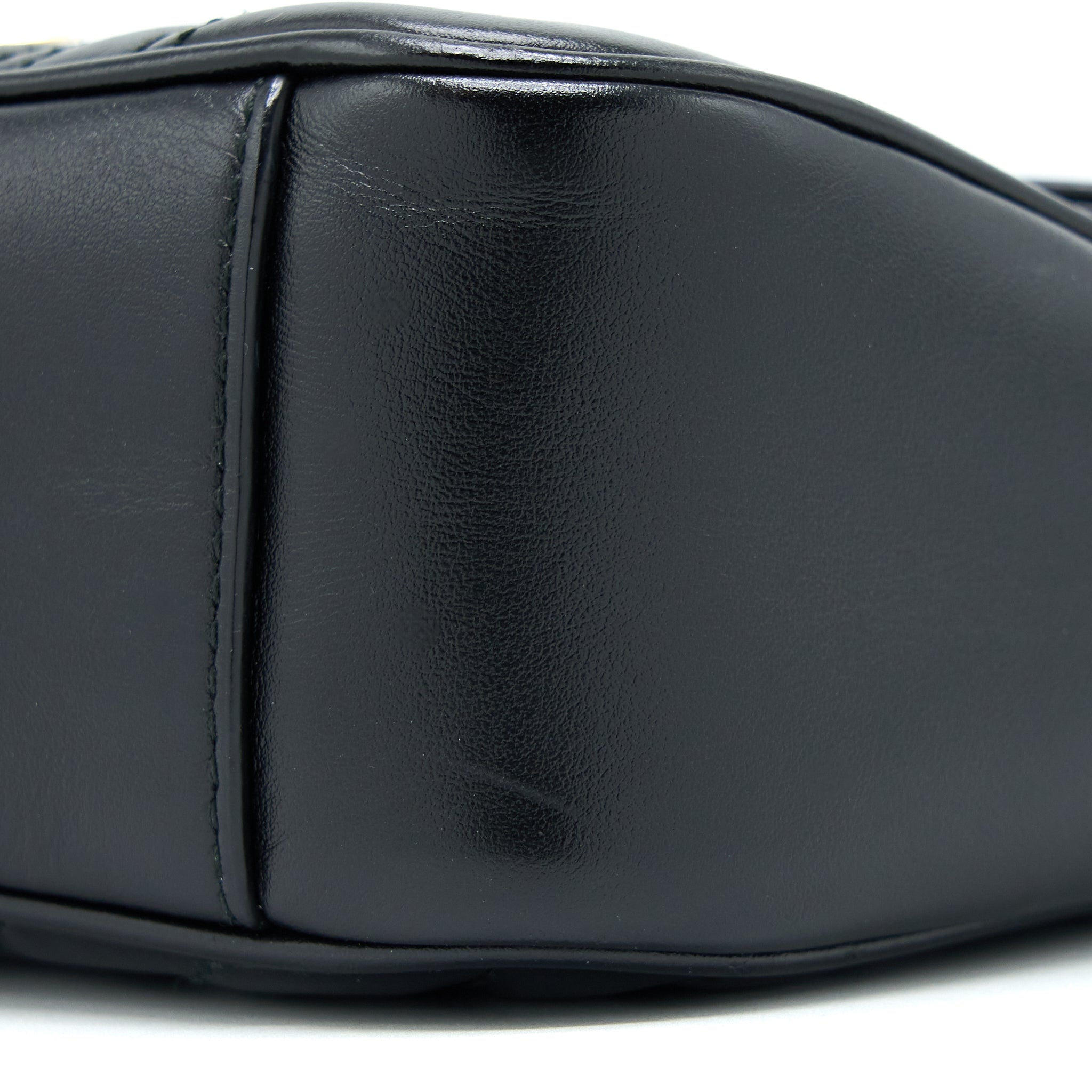 GUCCI SMALL MARMONT CALFSKIN BLACK GHW
