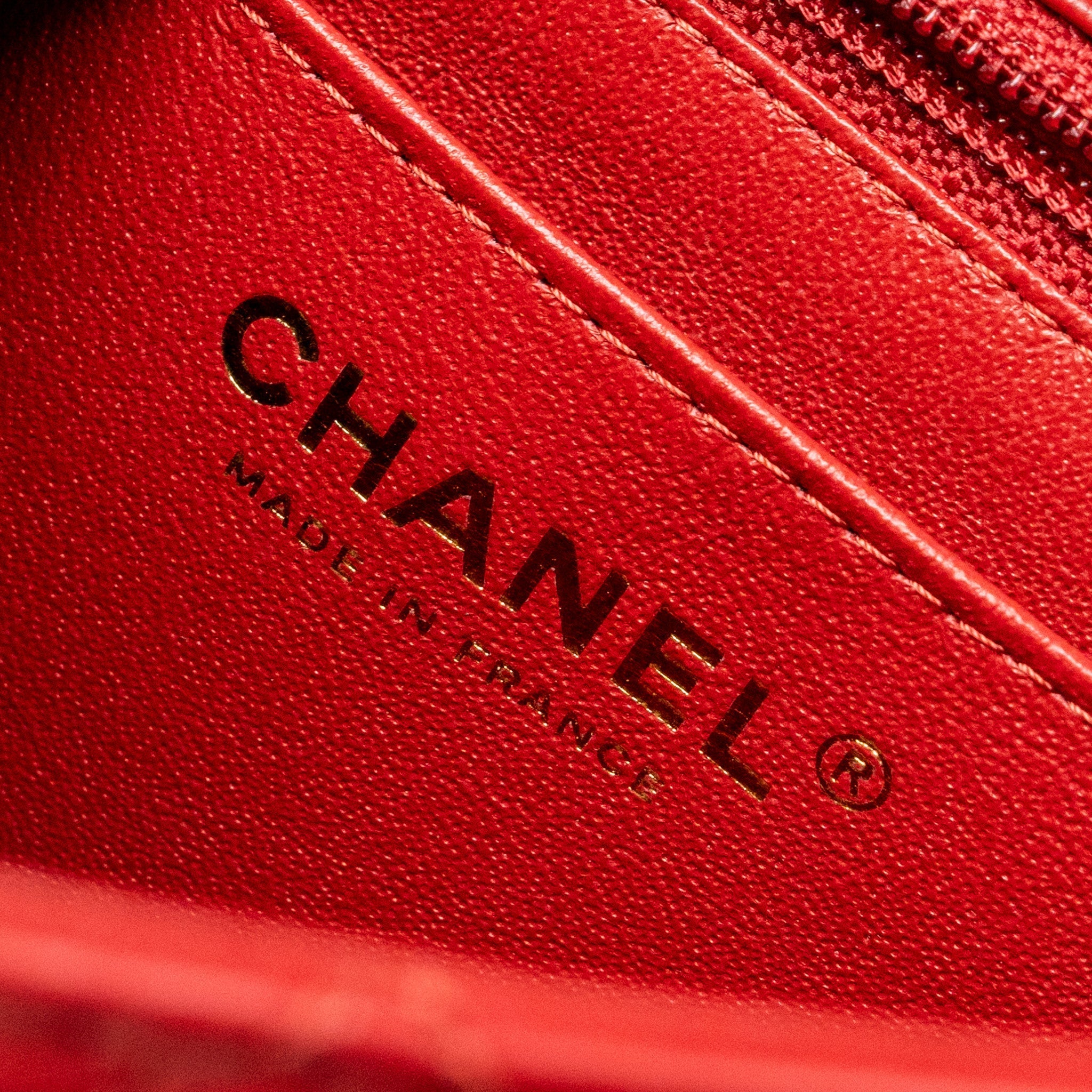 CHANEL MINI 2.55 REISSUE FLAP BAG AGED CALFSKIN RED GHW