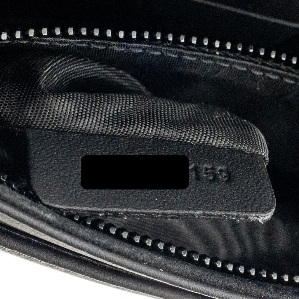 DIOR STUDDED DIORAMA WALLET ON CHAIN LEATHER SO BLACK