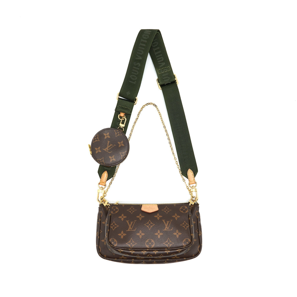 LOUIS VUITTON MULTI POCHETTE ACCESSORIES KHAKI STRAP