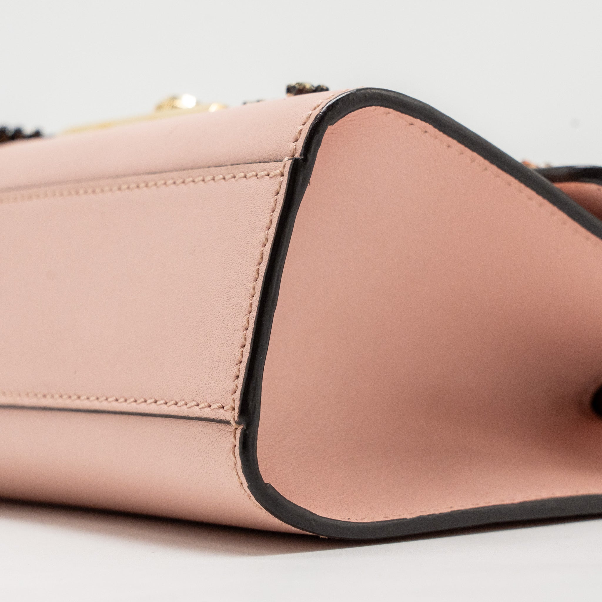 GUCCI PADLOCK CHAIN BAG CRYSTAL STARS CALFSKIN PINK GHW