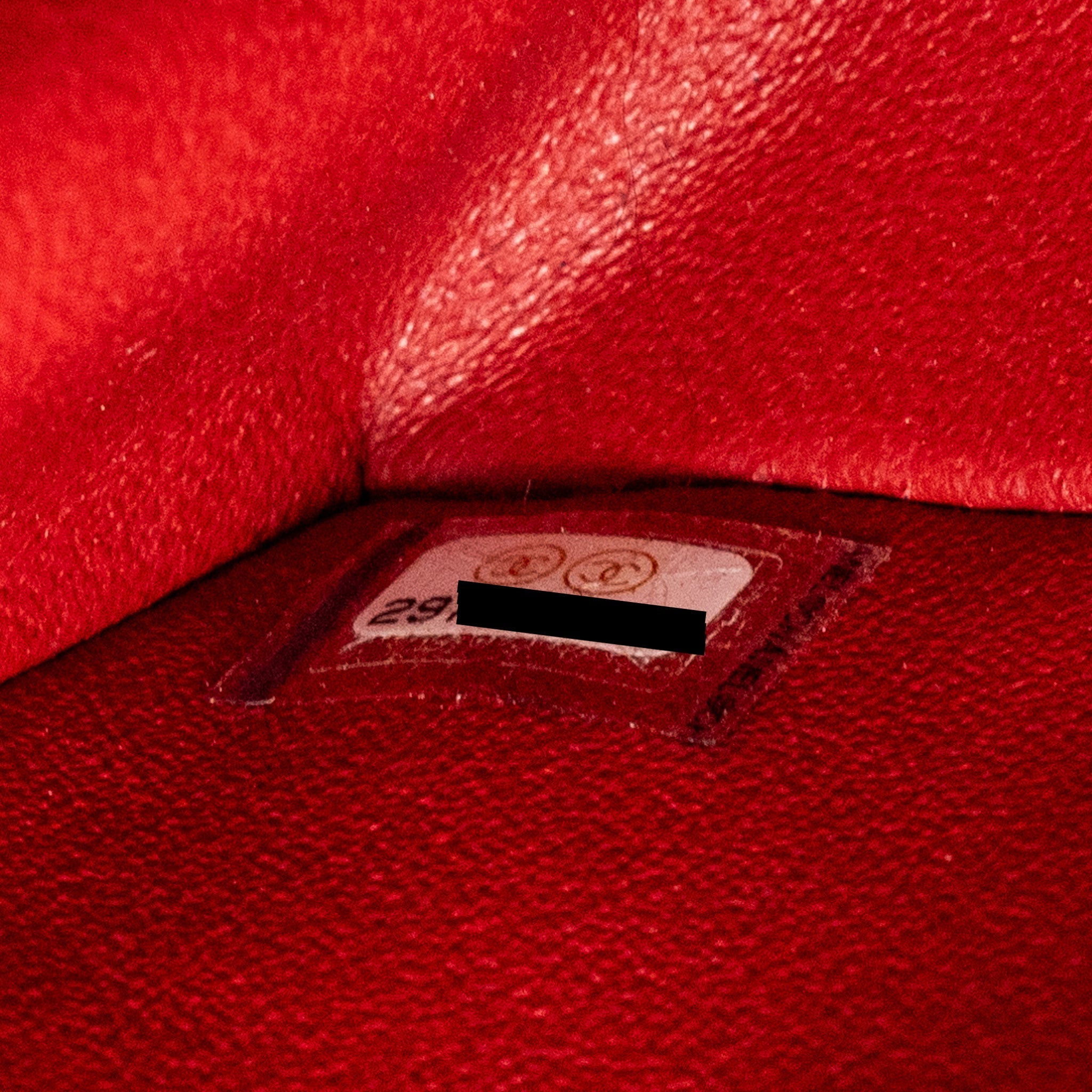 CHANEL MINI 2.55 REISSUE FLAP BAG AGED CALFSKIN RED GHW