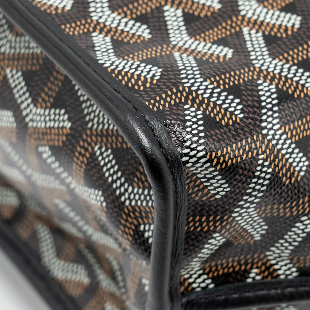 GOYARD MINI ANJOU TOTE GOYARDLINE CANVAS/LEATHER BLACK SHW