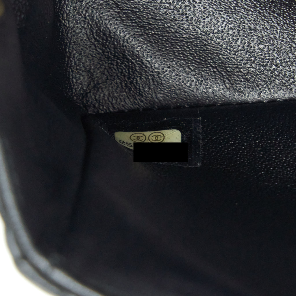 CHANEL CHEVRON MINI RECTANGULAR FLAP BAG LAMBSKIN BLACK LGHW