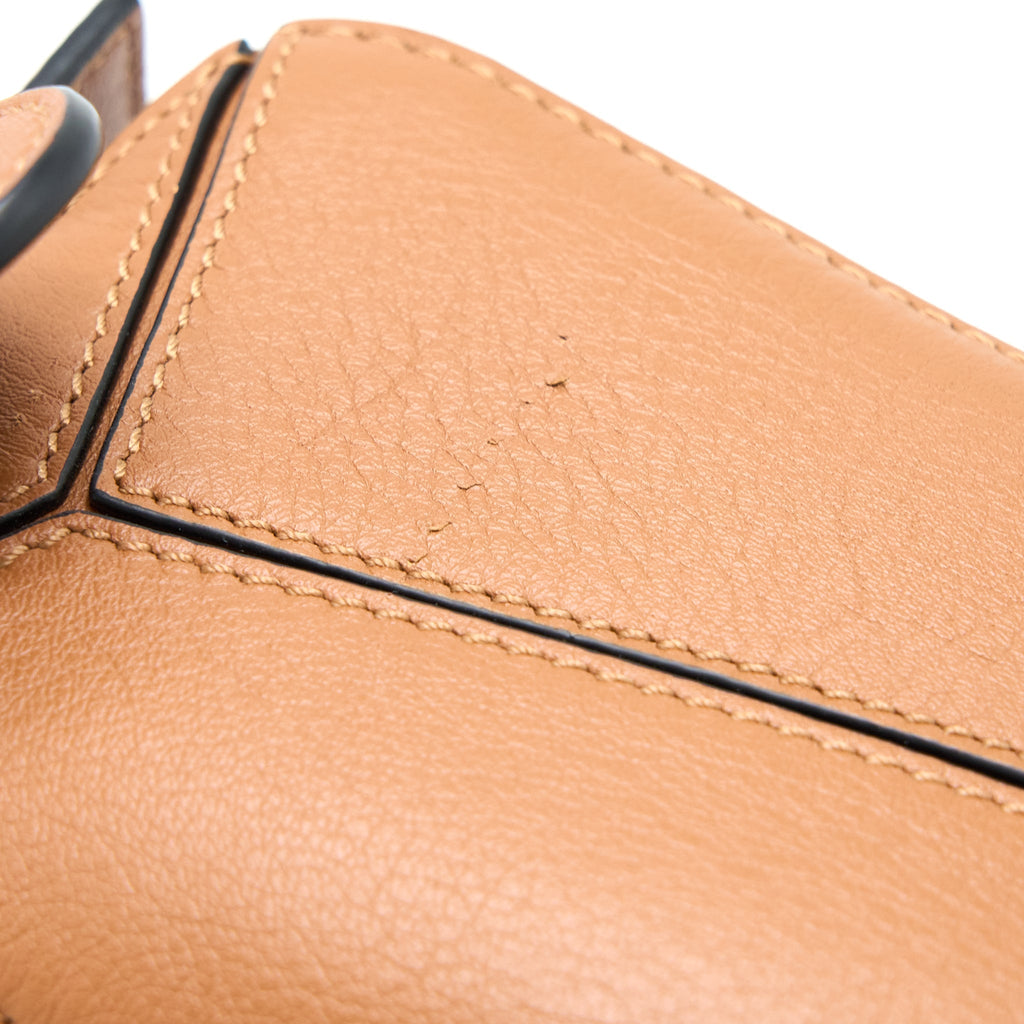 LOEWE SMALL PUZZLE BAG CLASSIC CALFSKIN TAN SHW