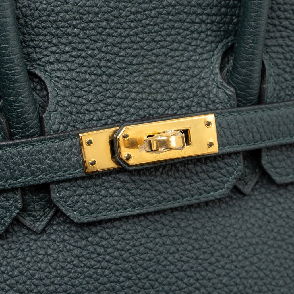 HERMES BIRKIN 25 TOGO VERT CYPRES GHW