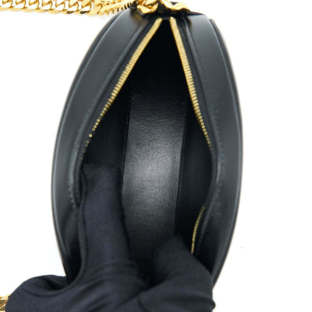 CELINE OVAL BAG CUIR TRIOMPHE CALFSKIN/VELVET WITH CHAIN GHW