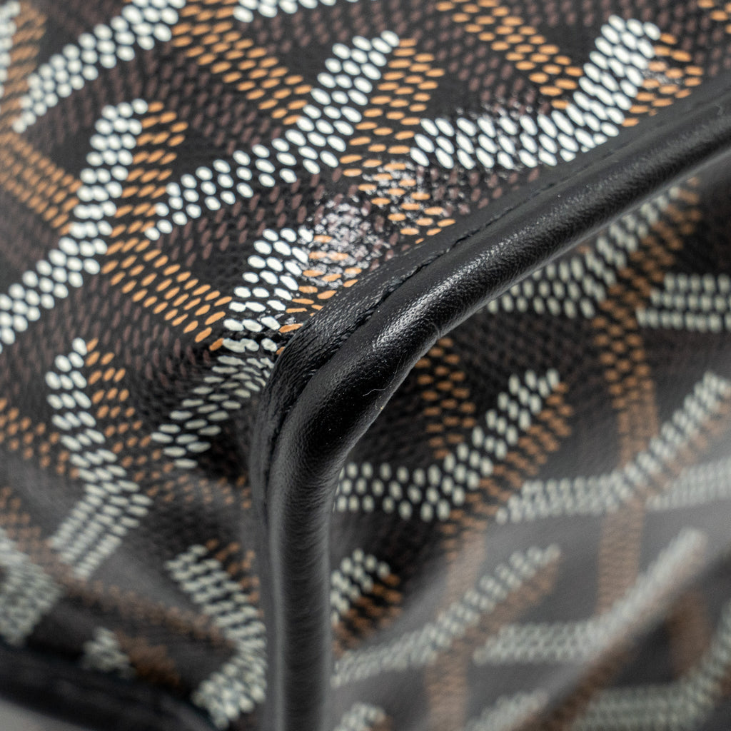 GOYARD MINI ANJOU TOTE GOYARDLINE CANVAS/LEATHER BLACK SHW